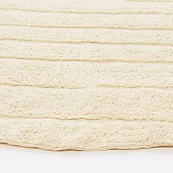 Okrągły dywan - Rani Natural Cotton Shaggy (beżowy)