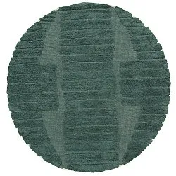 Okrągły dywan - Rani Natural Cotton Shaggy (zielony)