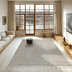 Dywany shaggy - Rani Natural Cotton Shaggy (białawy)