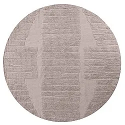 Okrągły dywan - Rani Natural Cotton Shaggy (kolor ciemnoszary)