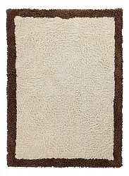 Dywany shaggy - Sagres Natural Cotton Shaggy (złamana biel/brązowy)