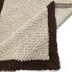 Dywany shaggy - Sagres Natural Cotton Shaggy (złamana biel/brązowy)