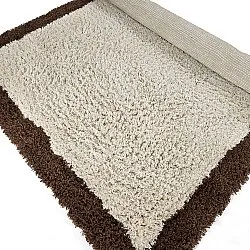 Dywany shaggy - Sagres Natural Cotton Shaggy (złamana biel/brązowy)