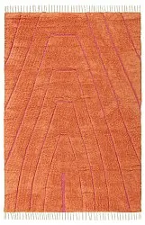 Dywany shaggy - Sivia Natural Cotton Shaggy (czerwony/pomarańczowy)