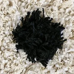 Dywany shaggy - Soria Natural Cotton Shaggy (złamana biel/czarny)