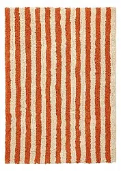 Dywany shaggy - Thira Stripe Cotton Shaggy (jasnożółty/jasnopomarańczowy)