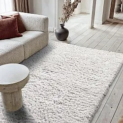 Dywany shaggy - Combarro Solid Cotton Shaggy (krem)