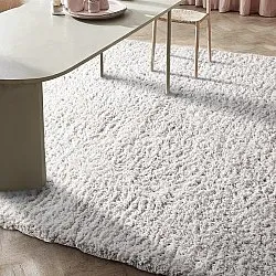 Dywany shaggy - Combarro Solid Cotton Shaggy (krem)
