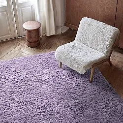 Dywany shaggy - Combarro Solid Cotton Shaggy (jasnofioletowy)