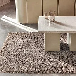 Dywany shaggy - Combarro Solid Cotton Shaggy (taupe)