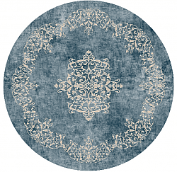 Okrągłe dywan - Santi (niebieski/beżowy)