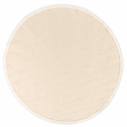 Okrągły dywan (sizal) - Agave (naturalna biel)