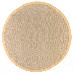 Okrągły dywan (sizal) - Agave (jasny taupe)