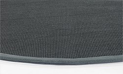 Okrągły dywan (sizal) - Agave (ciemno szary)