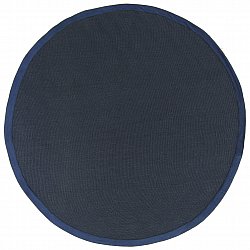 Okrągły dywan (sizal) - Agave (ciemny niebieski)