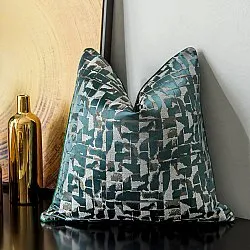 Poszewka na poduszke - Square Luxury 45 x 45 cm (zielony/multi)