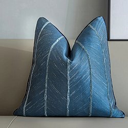 Poszewka na poduszke - Striped Design 45 x 45 cm (niebieski)