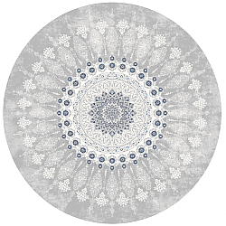 Okrągły dywan - Sandrigo (szary/biały)