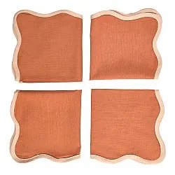 Serwetki - 4 szt. Serwetka materiałowa Yrsa (rdza)