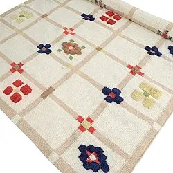Dywan wełniany - Lausanne Flatweave Tufted Premium (biały/beżowy)