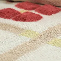 Dywan wełniany - Lausanne Flatweave Tufted Premium (biały/beżowy)