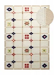 Dywan wełniany - Lausanne Flatweave Tufted Premium (biały/beżowy)