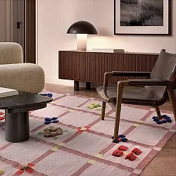 Dywan wełniany - Lausanne Flatweave Tufted Premium (różowy)