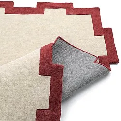 Dywan wełniany - Agra Hand Tufted Wool Premium (krem/czerwony)
