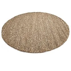 Okrągły dywan - Avafors Wool Bubble (jasnobrązowy/biały)