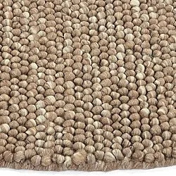 Okrągły dywan - Avafors Wool Bubble (jasnobrązowy/biały)