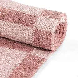 Dywan wełniany - Lausanne Flatweave Tufted Premium (różowy)