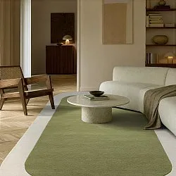 Dywan wełniany - Puri Hand Tufted Wool Premium (zielony/kremowy)