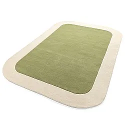 Dywan wełniany - Puri Hand Tufted Wool Premium (zielony/kremowy)