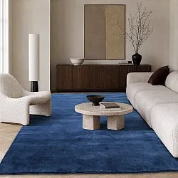 Dywan wełniany - Rozel Handloom Wool Premium (granatowy)