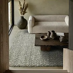 Dywan wełniany - Sala Irregular Wool Bubble (zieleni mchu/bieli melanż)