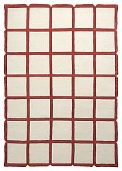 Dywan wełniany - Syl Hand Tufted Wool Premium (czerwony/biały)
