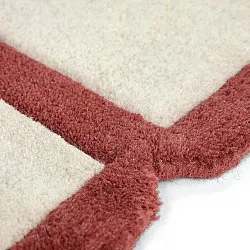Dywan wełniany - Syl Hand Tufted Wool Premium (czerwony/biały)