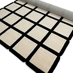 Dywan wełniany - Syl Hand Tufted Wool Premium (czarny/biały)