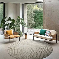 Okrągły dywan - Indoor/Outdoor Devon (beżowy)