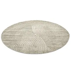 Okrągły dywan - Indoor/Outdoor Devon (beżowy)