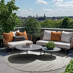Okrągły dywan - Indoor/Outdoor Devon (szary)