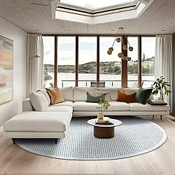 Okrągły dywan - Tromsø (Zielony)