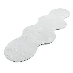 Falowany Dywan Chodnikowy - Aranga Super Soft Fur (biały)