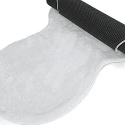 Falowany Dywan Chodnikowy - Aranga Super Soft Fur (biały)
