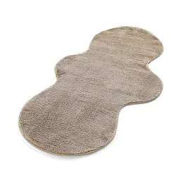 Falowany Dywan Chodnikowy - Aranga Super Soft Fur (brązowy)