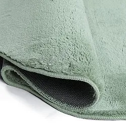 Falowany Dywan Chodnikowy - Aranga Super Soft Fur (zielony)