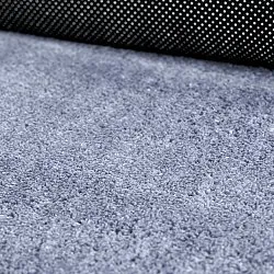 Falowany Dywan Chodnikowy - Aranga Super Soft Fur (stalowy niebieski)
