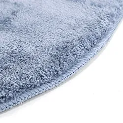 Falowany Dywan Chodnikowy - Aranga Super Soft Fur (stalowy niebieski)