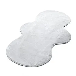 Falowany Dywan Chodnikowy - Aranga Super Soft Fur (biały)
