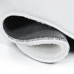 Falowany Dywan Chodnikowy - Aranga Super Soft Fur (biały)